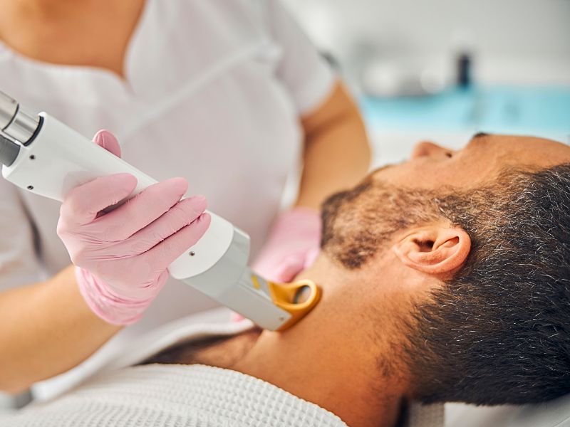 Laser Hair Removal on Neck