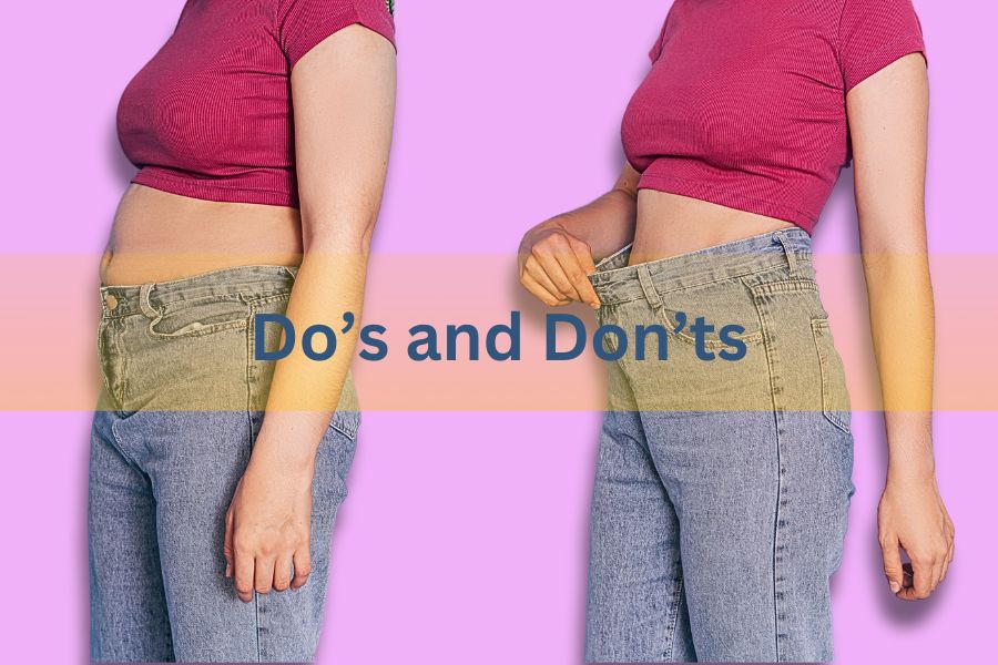 Weight loss do's and don'ts