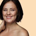 woman with natural wrinkle relaxer on face