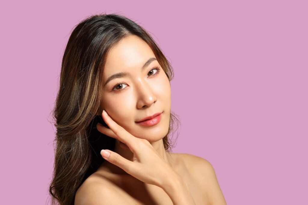 natural-looking dermal fillers in woman's face