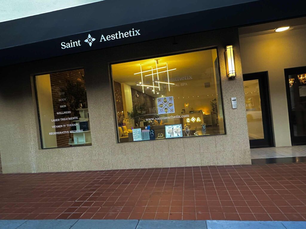 Saint Aesthetix Lobby as a private event venue