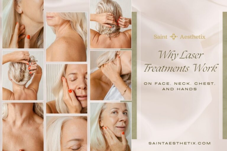 Laser Treatment on face, neck, chest, hands