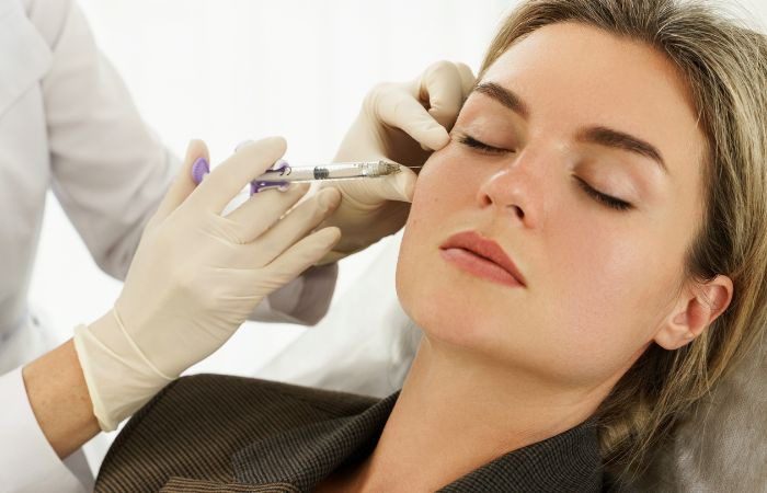 Dermal filler treatment, one of the most common aesthetic treatments.