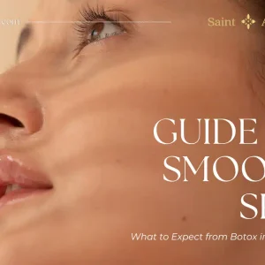 Close-up of a woman's smooth skin.