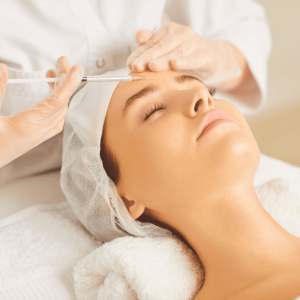 Woman undergo a treatment