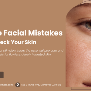 A close-up of a person's clear skin.